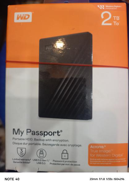 DISQUE DIRE EXTERNE MY PASSPORT WD 2T