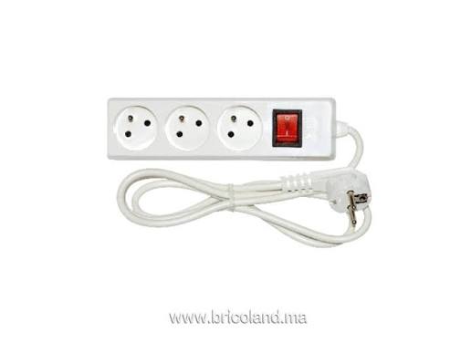 RALLONGE INGELEC 3PORTS 1,5M